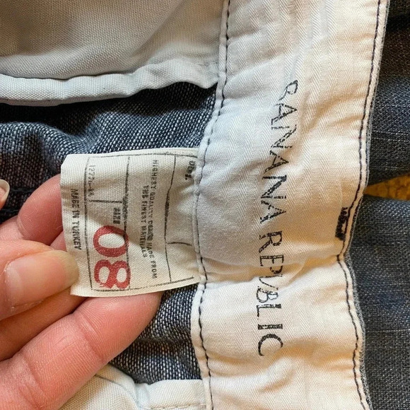 Banana Republic Cotton Flared leg Blue Jeans Women Size 8 Pockets - Picture 5 of 9